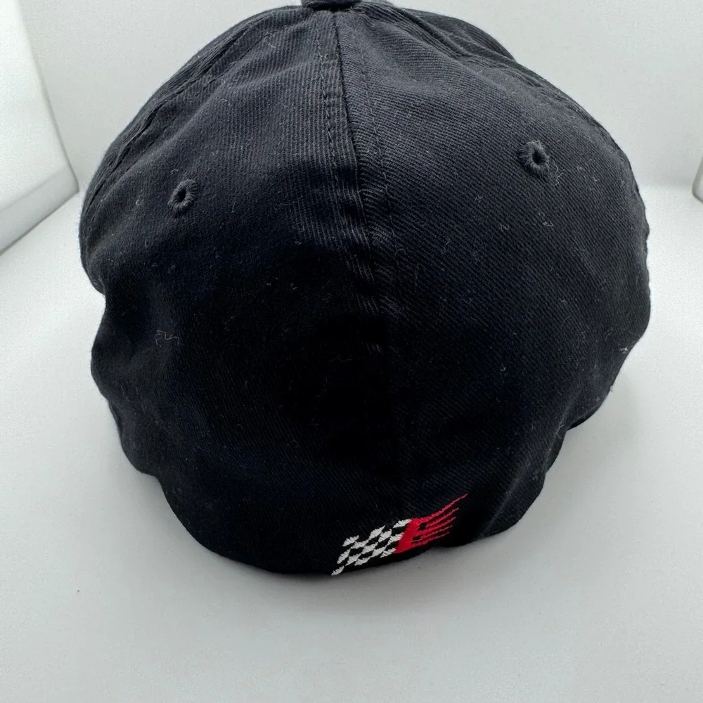 Stanley Tools Flexfit Hat Mens L-XL Black Yellow Embroidered Logo Good Condition